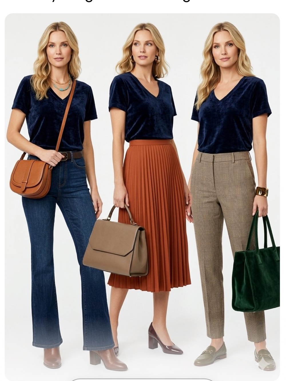 Michael Stars Vali Velvet VNeck Tee SM